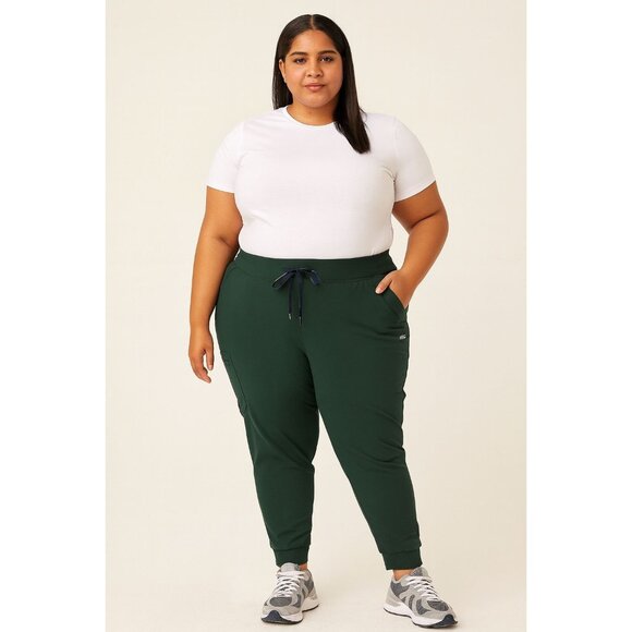 FIGS Zamora Jogger Scrub Pants Plus Size 3XL Petite Green - Picture 1 of 15
